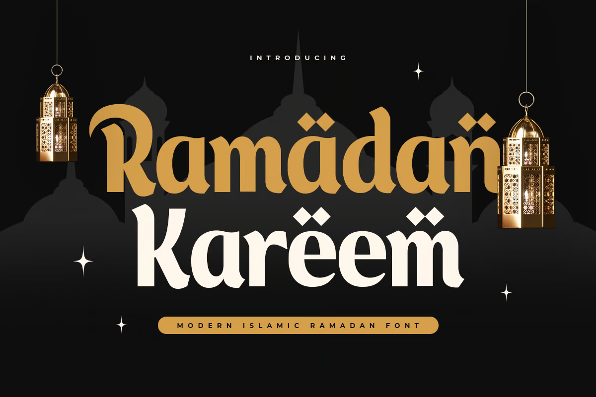 Ramadan Kareem – 现代伊斯兰斋月字体-光子波动网 | 专业WordPress修复服务，全球范围，快速响应