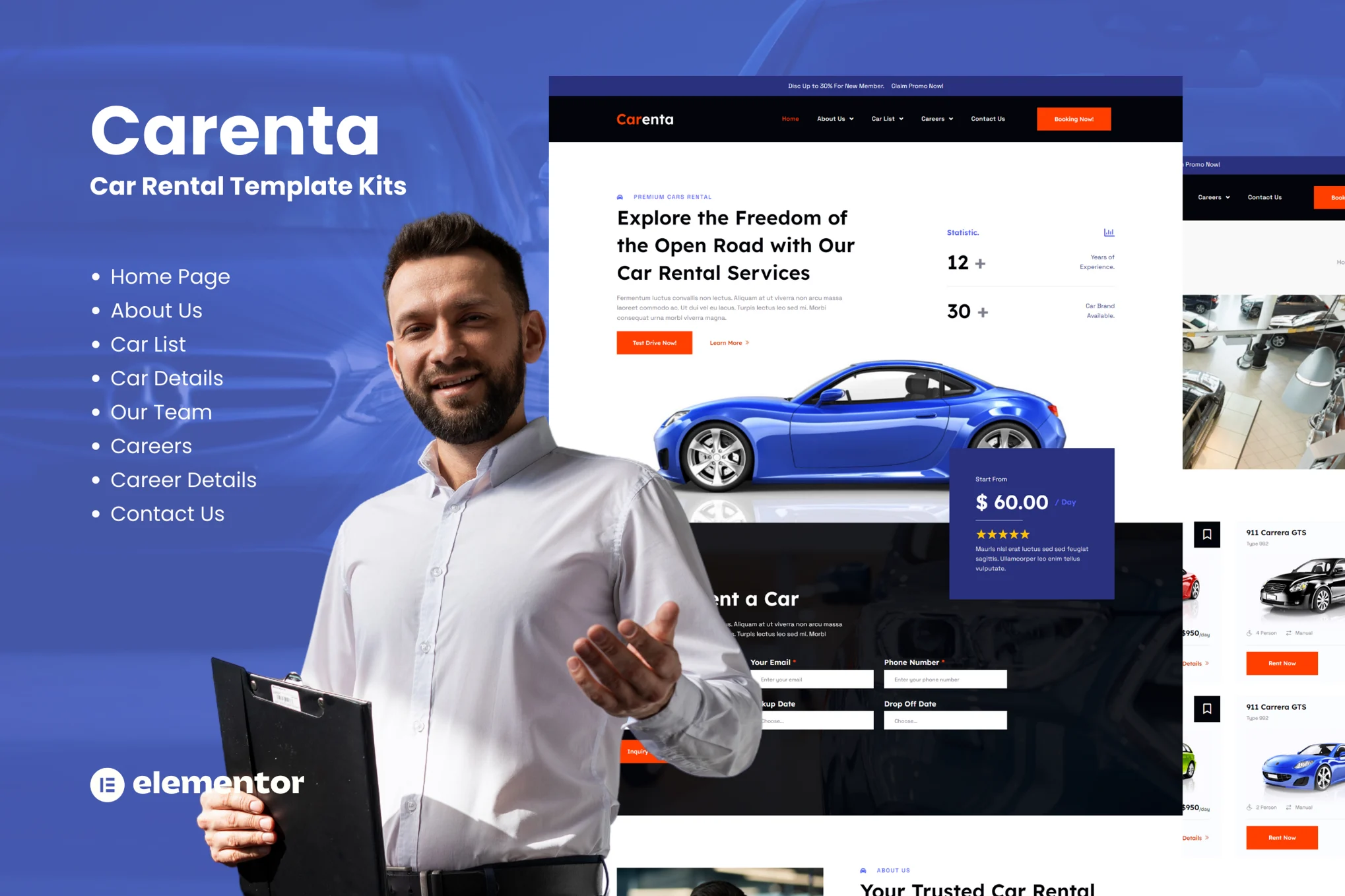 Travice - Car Detailing and Repair Service Elementor Template Pack - Photon Flux | Service de réparation professionnel sous WordPress, portée mondiale, réponse rapide