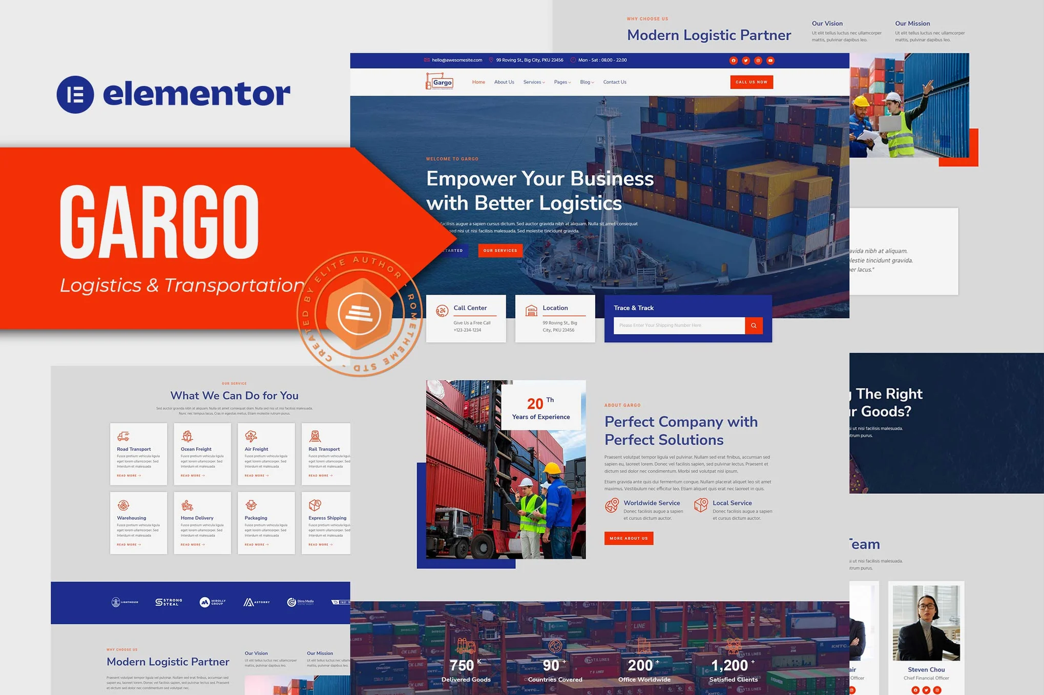 Gargo - Logistics & Transportation Elementor Template Pack - Photon Flux｜プロフェッショナルによるWordPress修理サービス