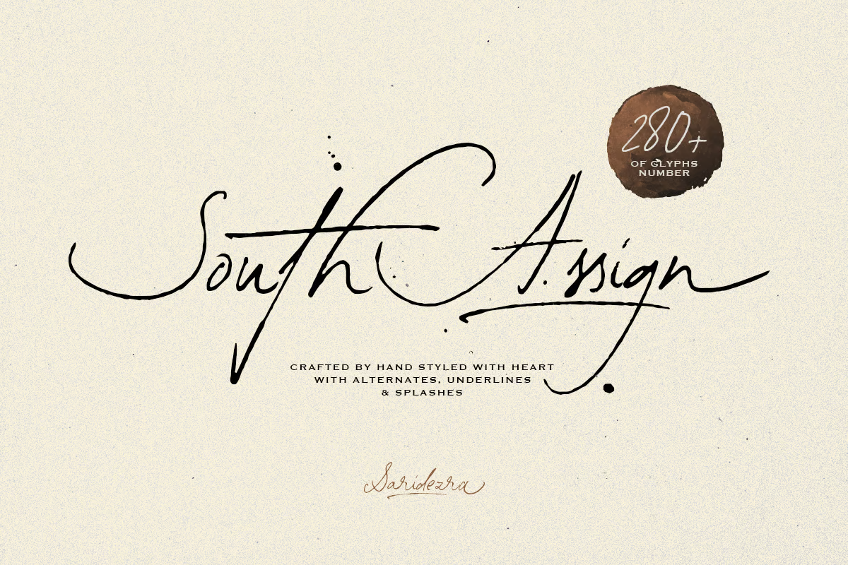 South Assign - Vintage Style Fonts - Photonwave.com | Professional WordPress repair service, global coverage, fast response