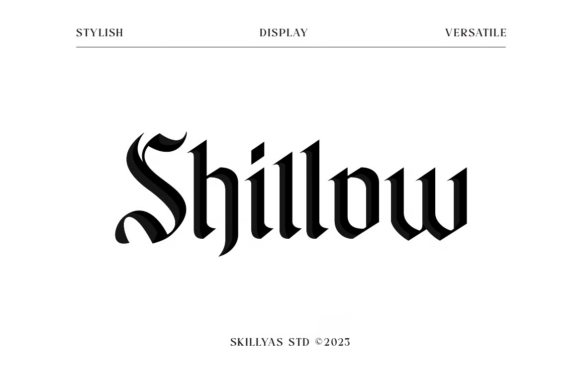 Shillow Gothic Font – 字体名称-光子波动网 | 专业WordPress修复服务，全球范围，快速响应