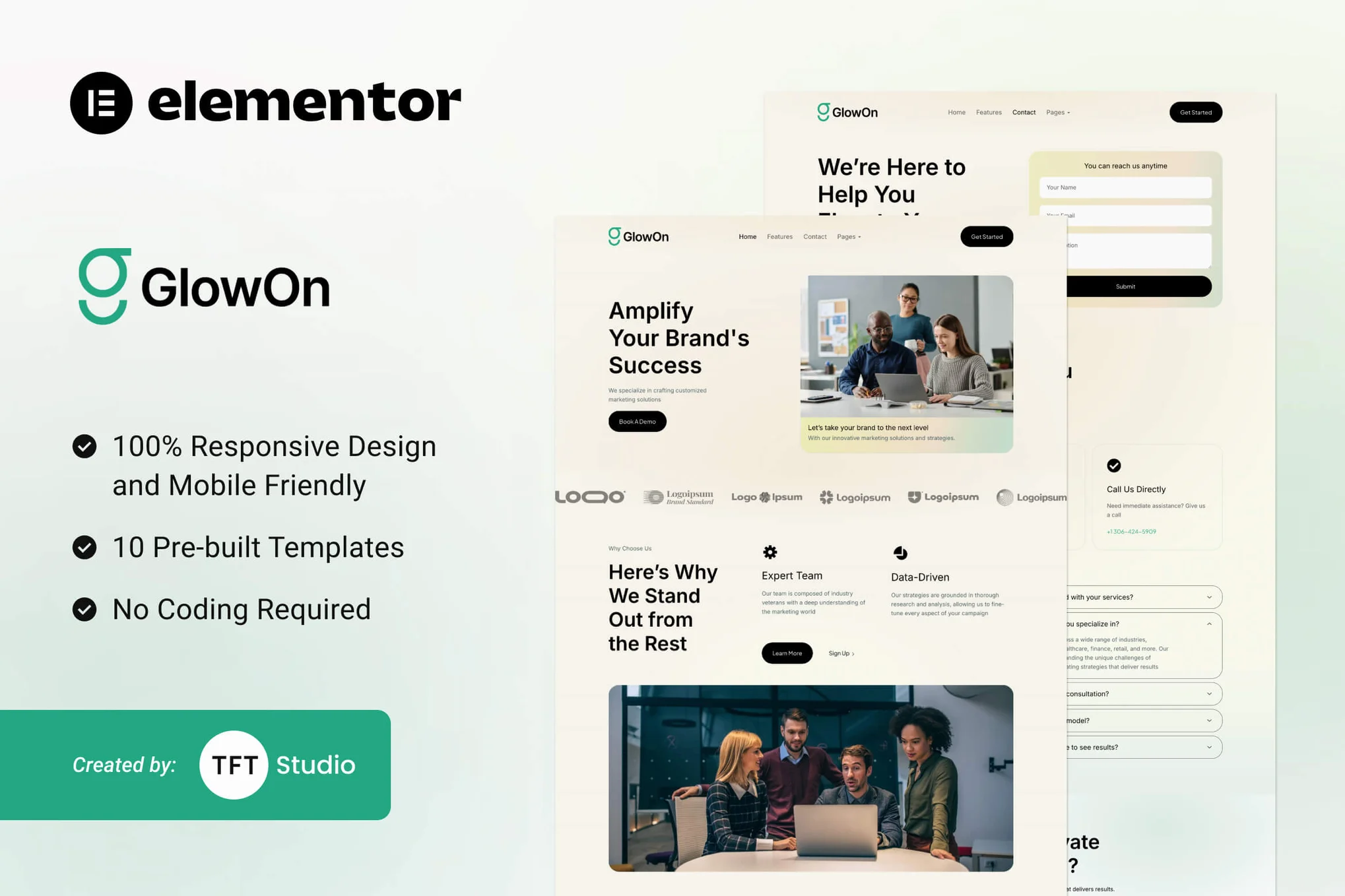 GlowOn - Modern Elementor Template Suite for Digital Marketing Agencies - Photonflux.com | Professional WordPress Repair Service, Global Reach, Fast Response