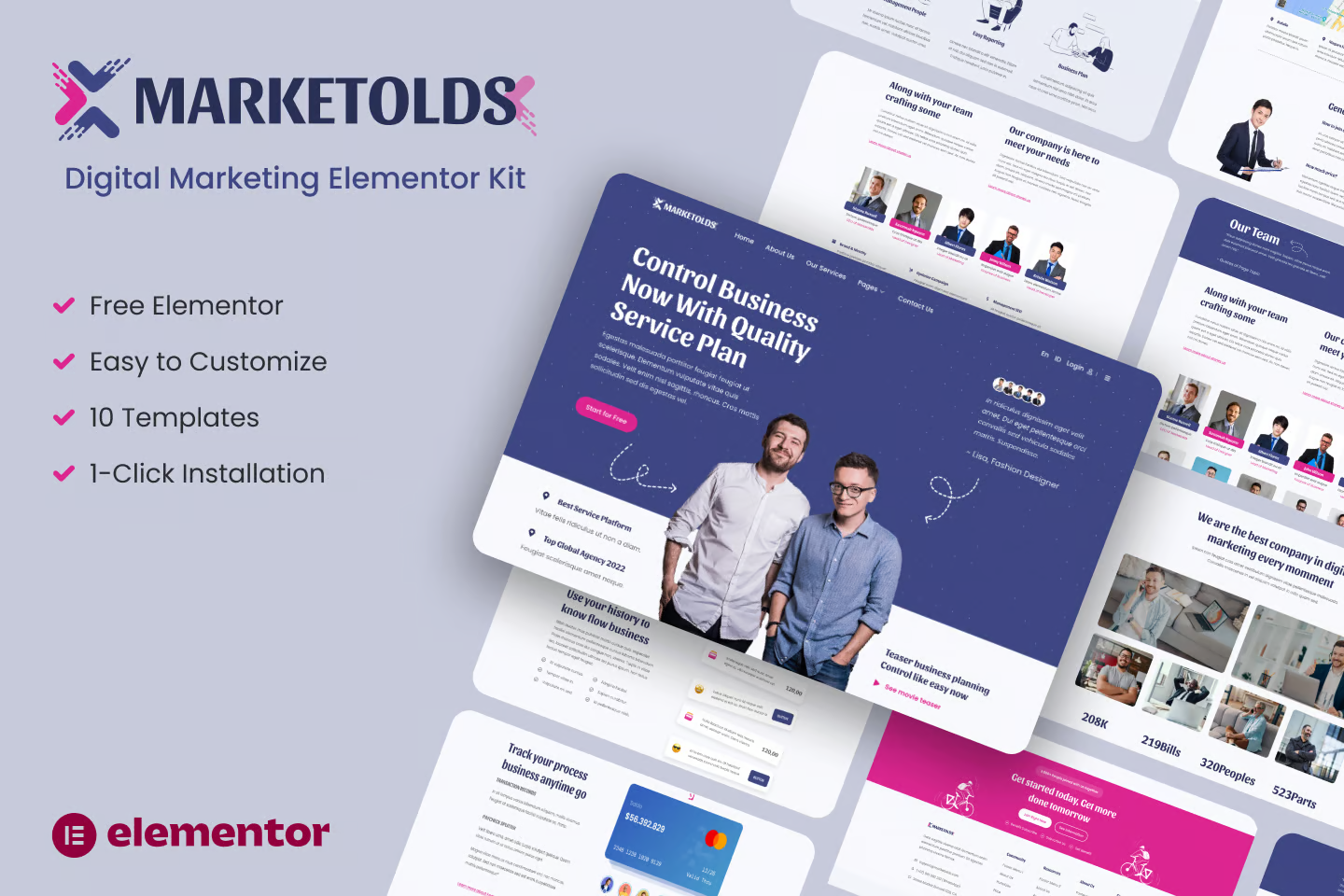 Marketolds – 数字营销 Elementor 模板包-光子波动网 | 专业WordPress修复服务，全球范围，快速响应