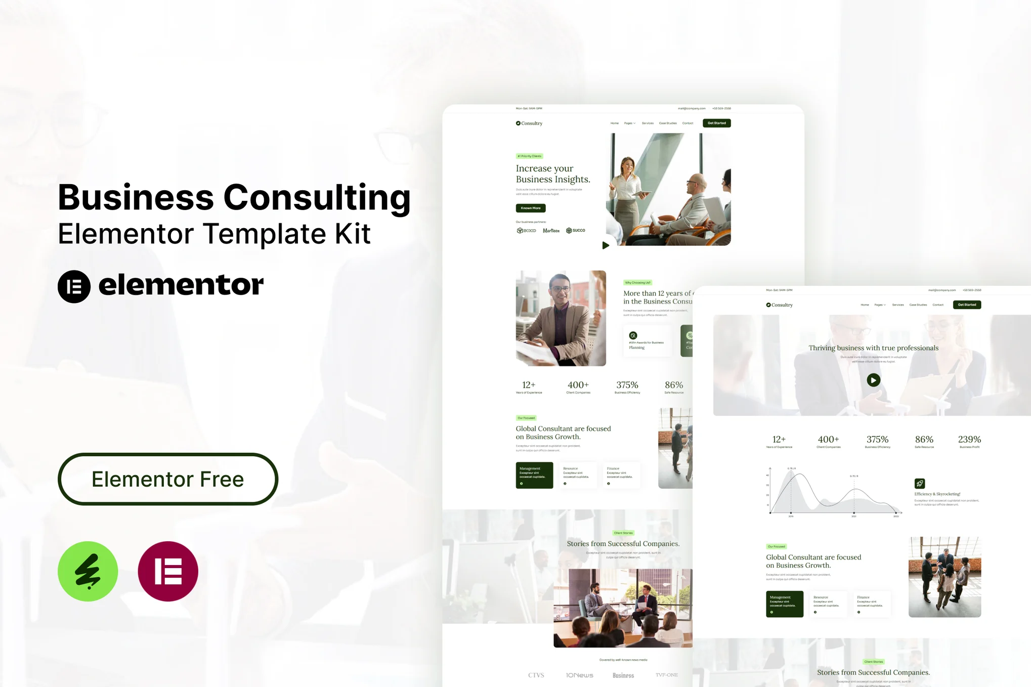 Consultry - Business Consulting Elementor Template Pack - Photon Flux Network | Servicio Profesional de Reparaciones de WordPress, Alcance Global, Respuesta Rápida