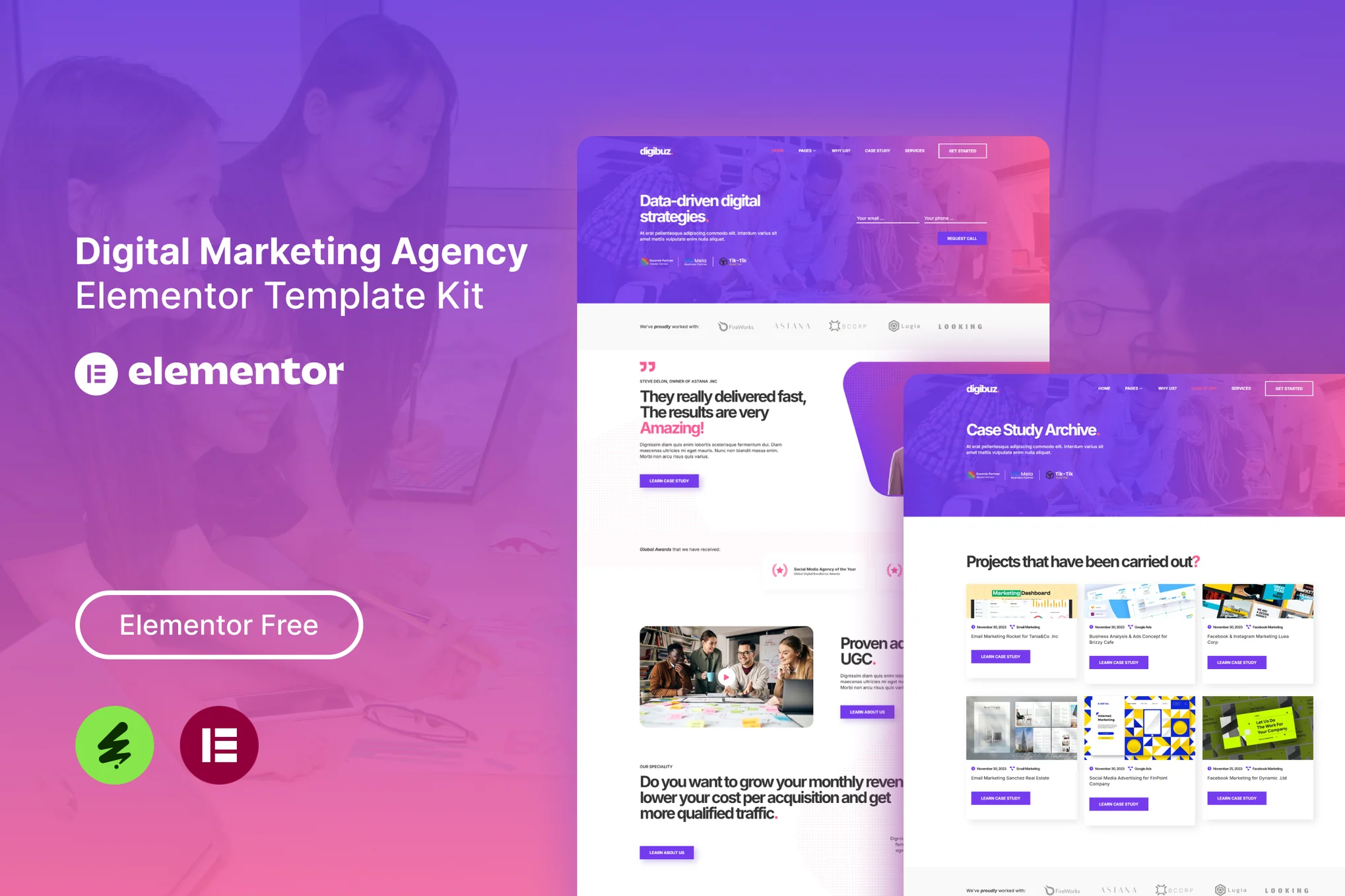 Digibuz - Digital Marketing Agency Elementor Template Suite - photonwave.com | Professional WordPress Repair Service, Global Reach, Fast Response