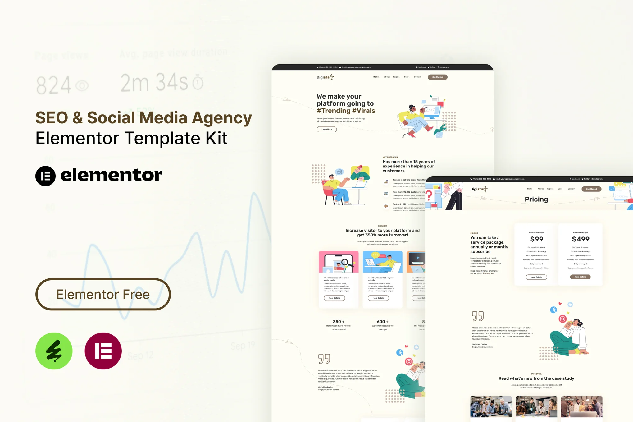 Digistar - SEO & Social Media Agency Elementor Template Suite - Photonflux.com | Professional WordPress Repair Service, Global Reach, Fast Response