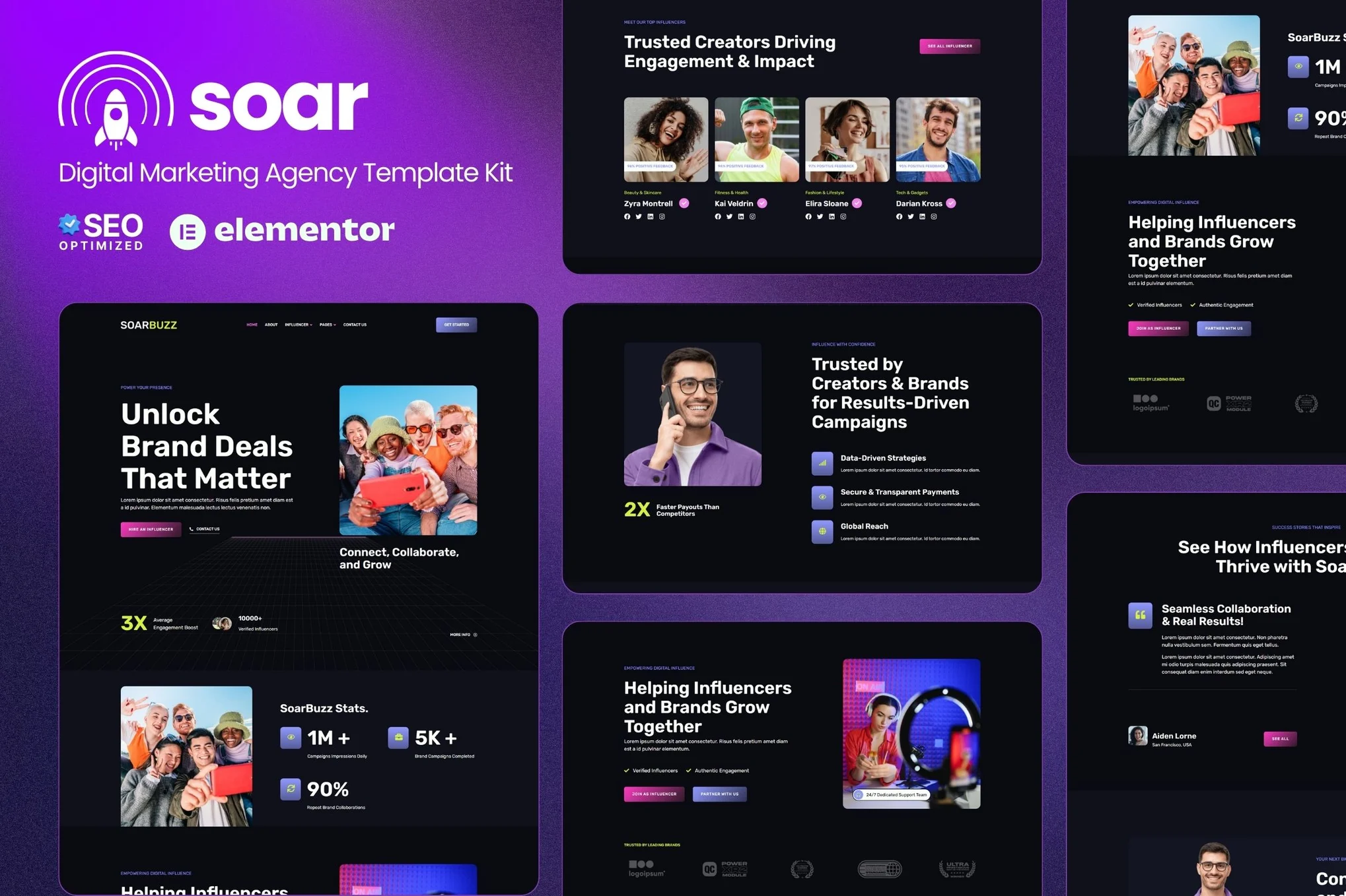 SoarBuzz - Netflix Agency Elementor Template Suite - Photon Flux Network | Professional WordPress Repair Service, Global Reach, Fast Response