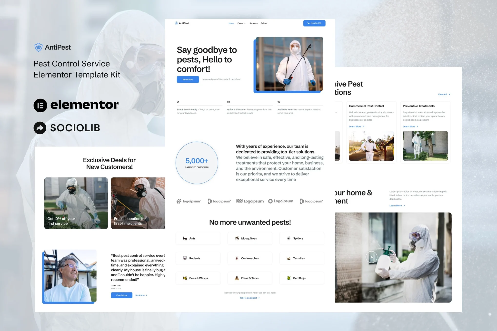 AntiPest - Pest Control Service Elementor Template Suite - Photon Flux Network | Professional WordPress Repair Service, Worldwide, Fast Response