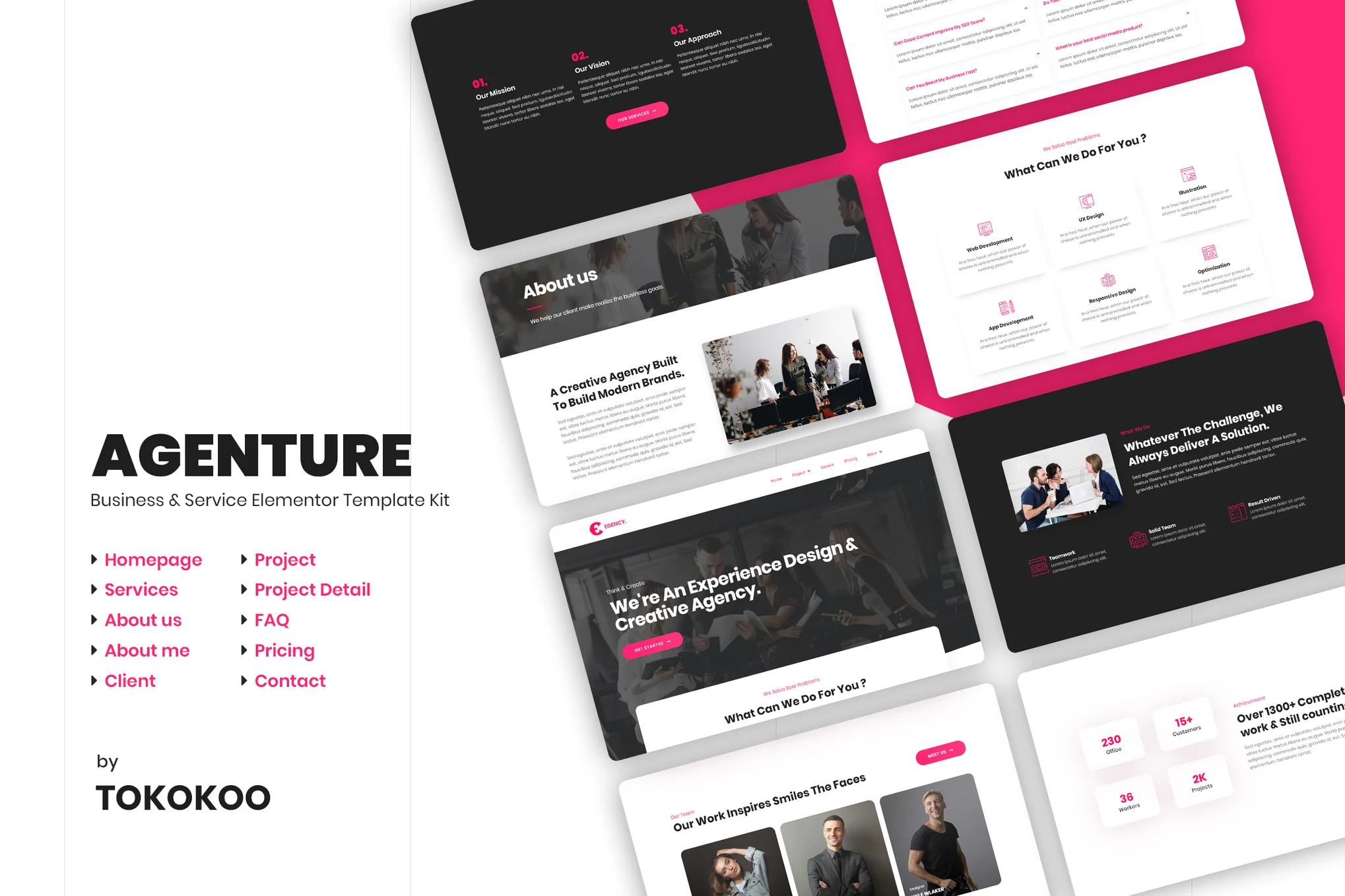 Agenture | Agencias digitales y startups Elementor Template Suite - Photon Volatility Network | Servicio profesional de reparación de WordPress, alcance global, respuesta rápida