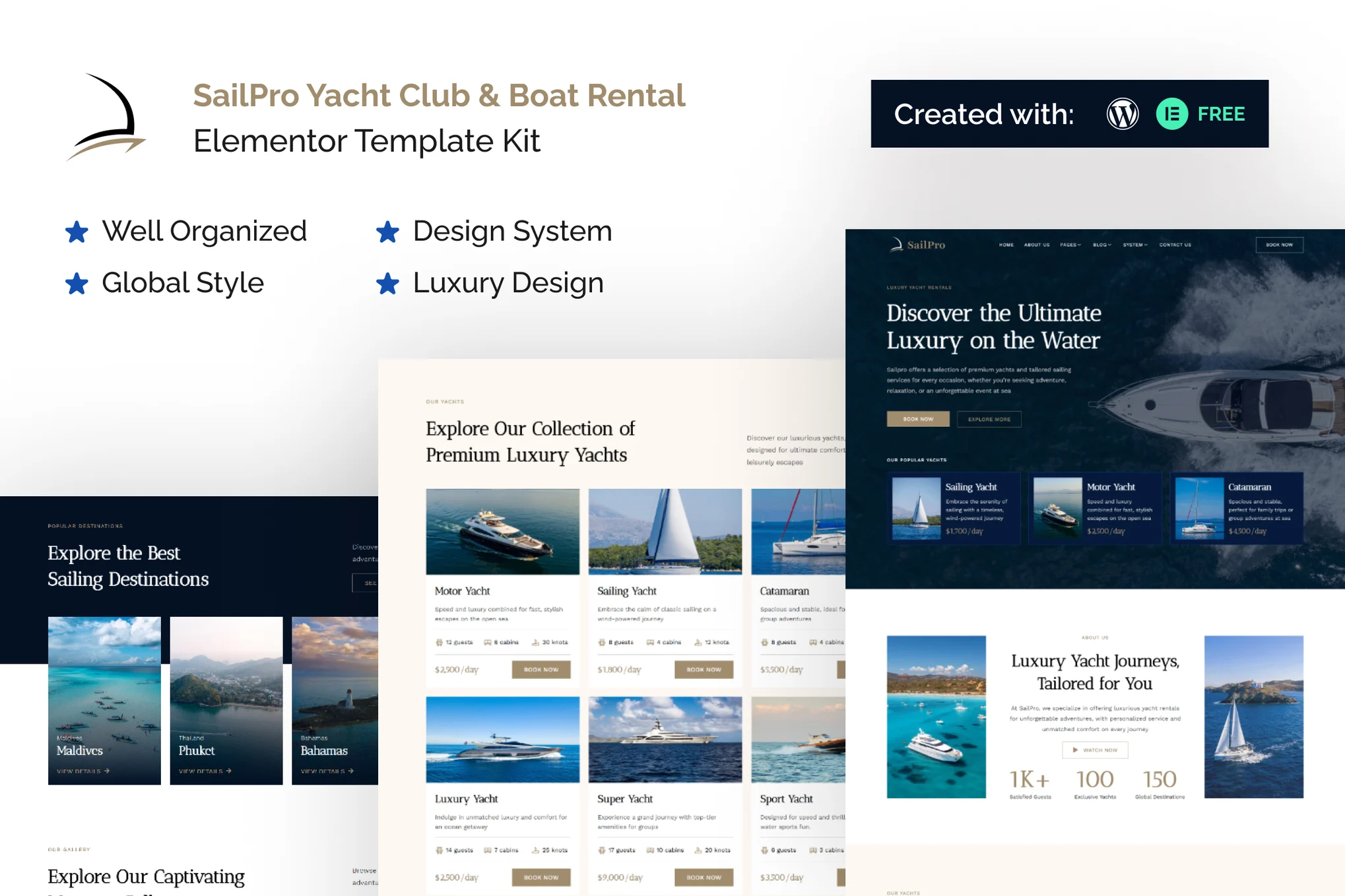 Sailpro - Yacht Club & Boat Charter Elementor Template Suite - Photon Flux Network | Service professionnel de réparation de WordPress, dans le monde entier, réponse rapide