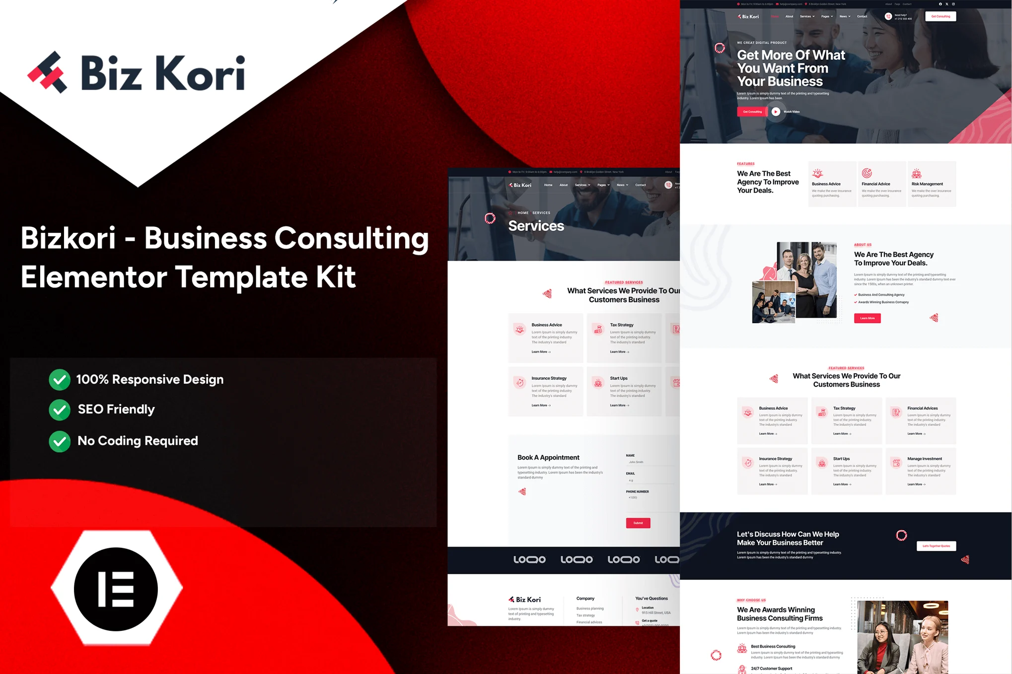 Bizkori - Business Consulting Elementor Pro Template Suite - Photonflux.com | Servicio profesional de reparación de WordPress, en todo el mundo, respuesta rápida