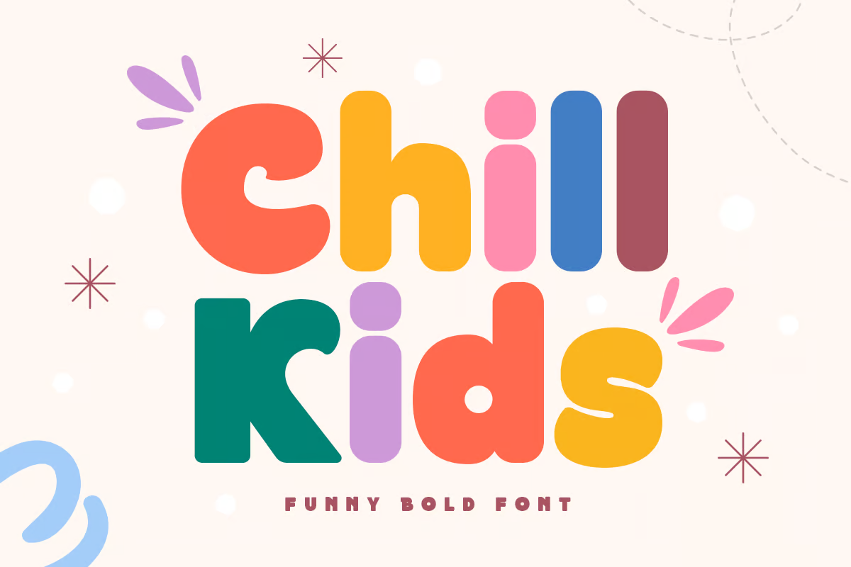 Chill Kids – 有趣粗体字体-光子波动网 | 专业WordPress修复服务，全球范围，快速响应