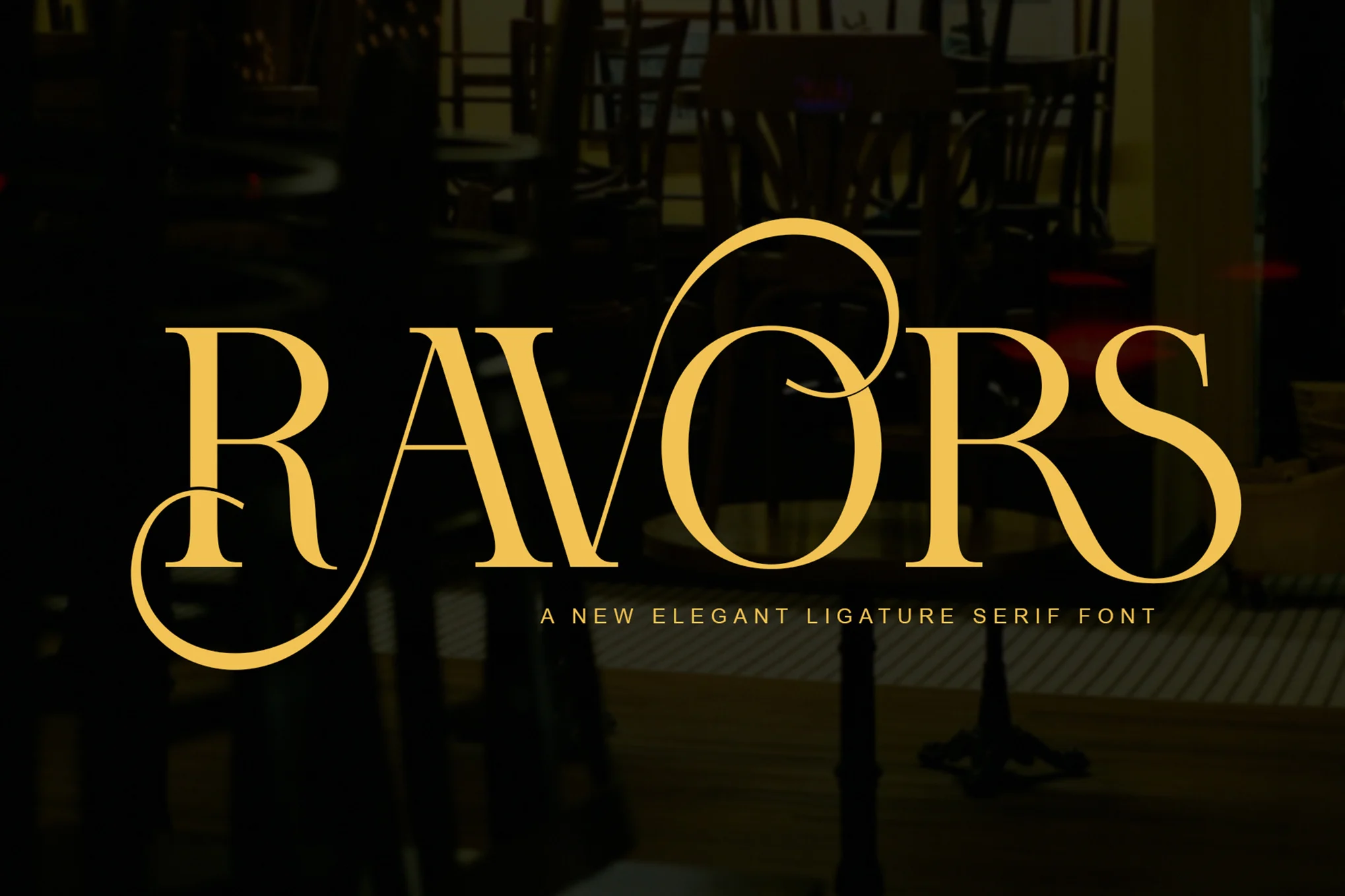 RAVORS Elegant Ligature Serif 字体-光子波动网 | 专业WordPress修复服务，全球范围，快速响应