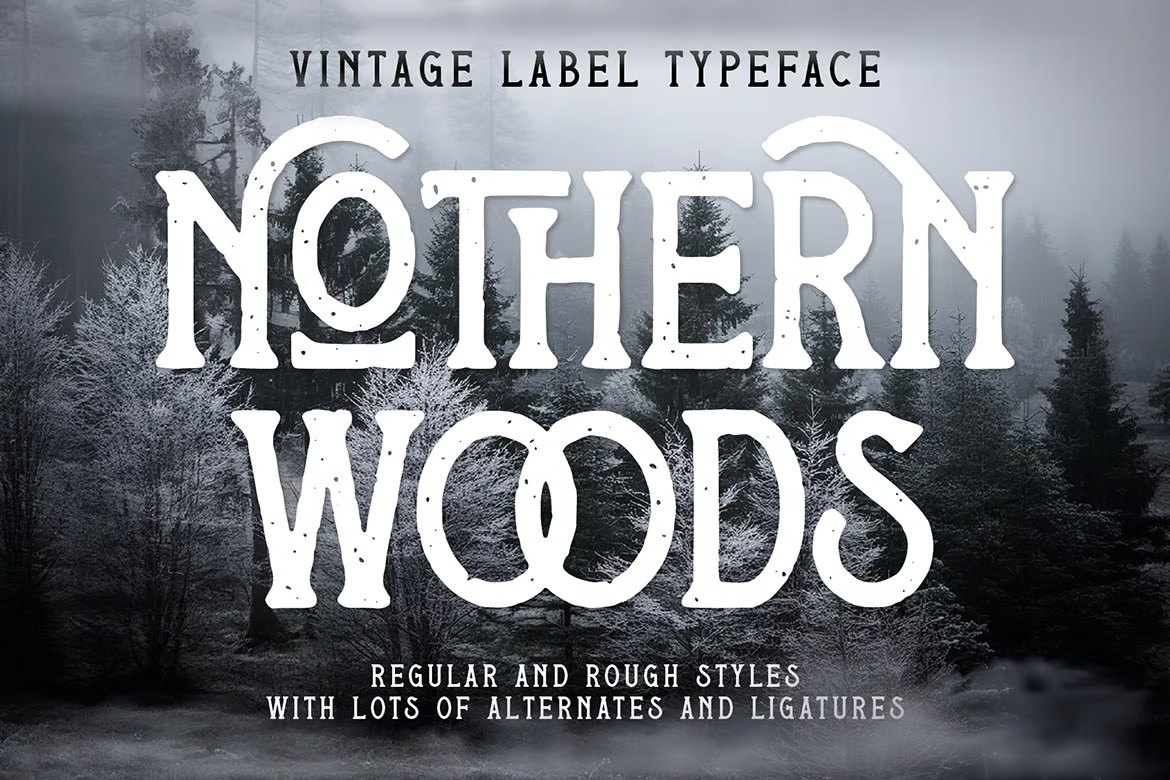 Nothern Woods Vintage Label 字体-光子波动网 | 专业WordPress修复服务，全球范围，快速响应